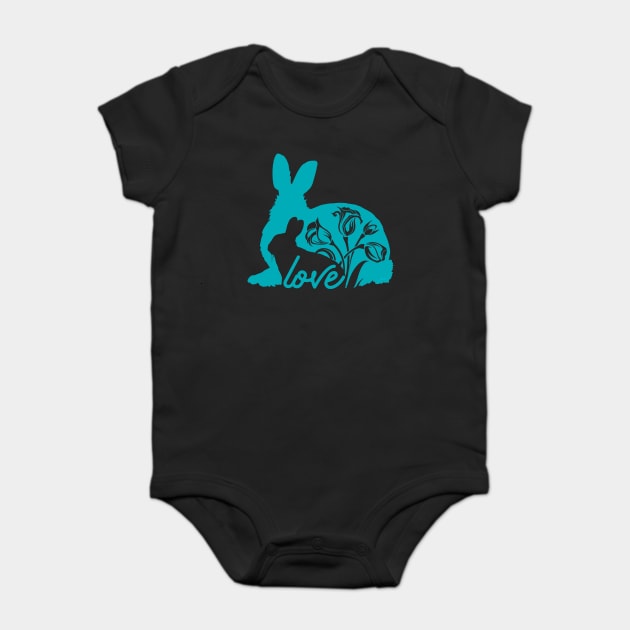 Bunny Mom Baby Bodysuit by creative